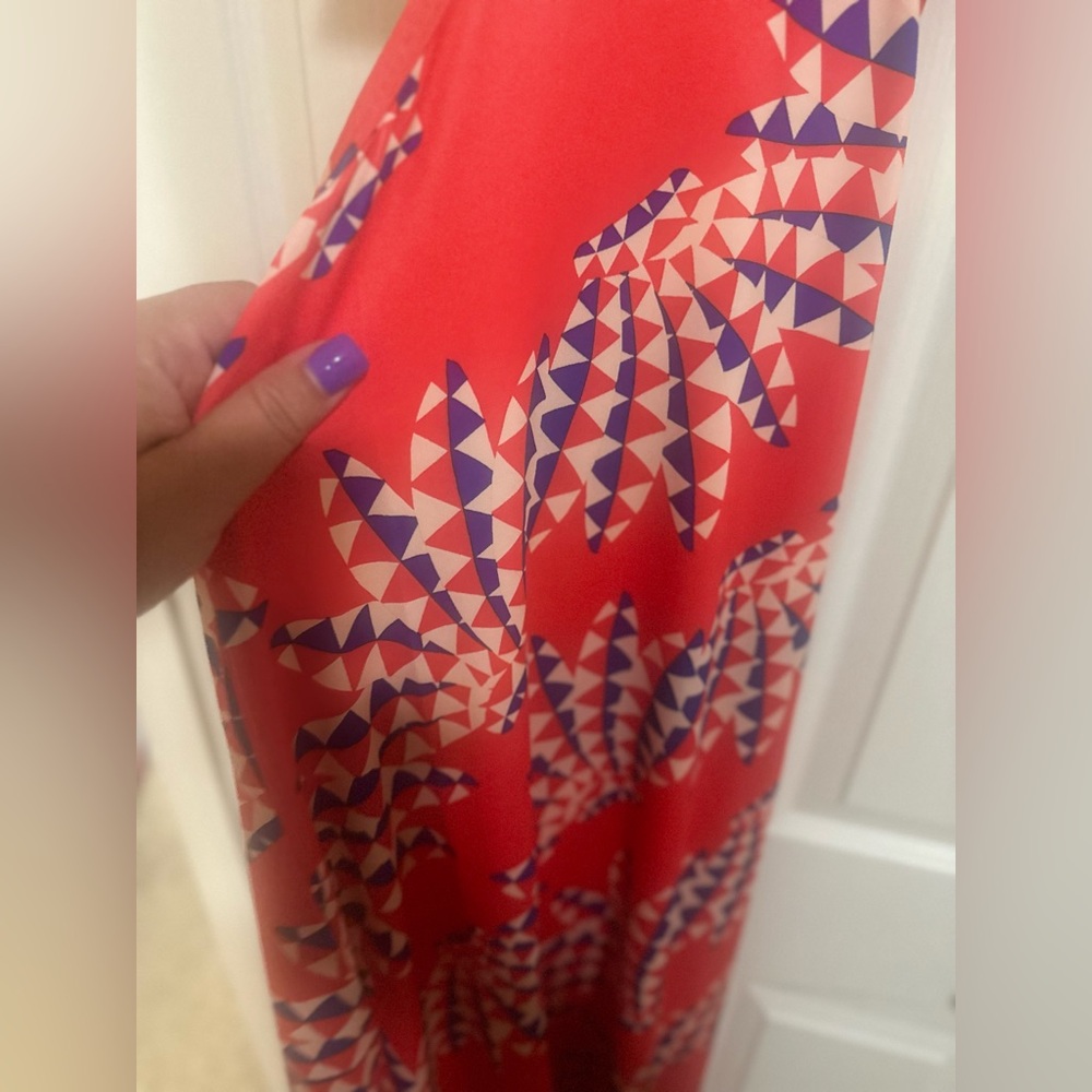 Farm Rio X Adidas Farm Psychedelic Wave Red Dress. Size Large. - Picture 6 of 8